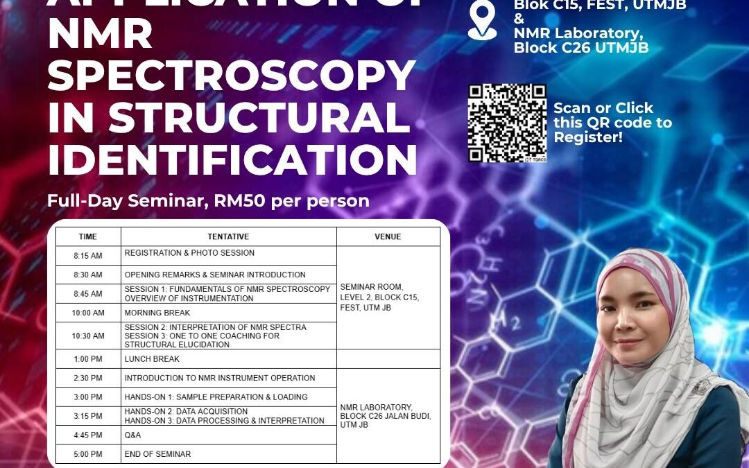 [INVITATION] SEMINAR: APPLICATION OF NMR SPECTROSCOPY IN STRUCTURAL IDENTIFICATION